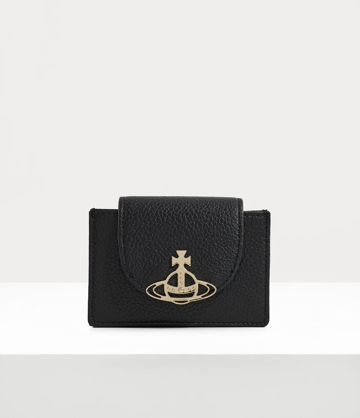 Vivienne Westwood GRAIN LEATHER FLAP CARD HOLDER